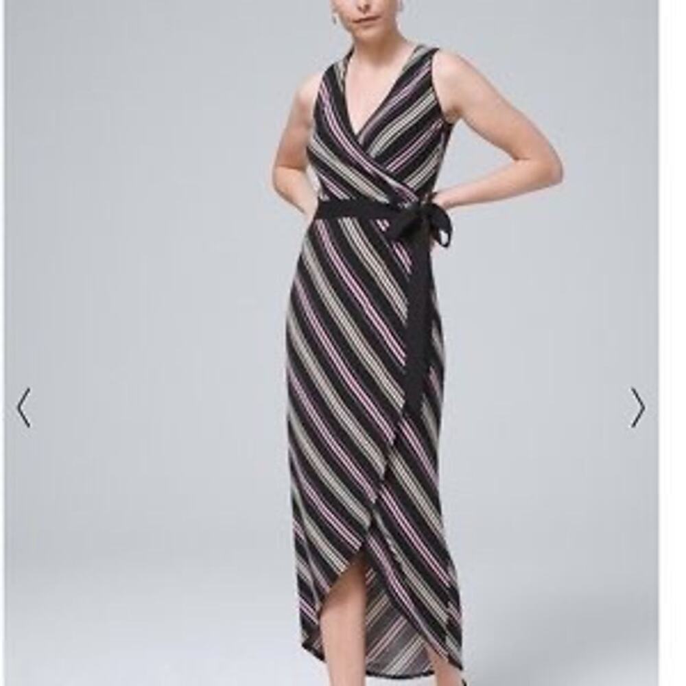 White House Black Market Multicolor Striped Sleeveless Dress Size XS